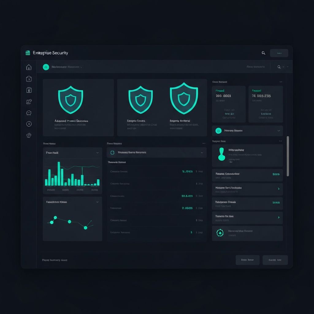 Panel de deteccion de amenazas de ciberseguridad SecureVault